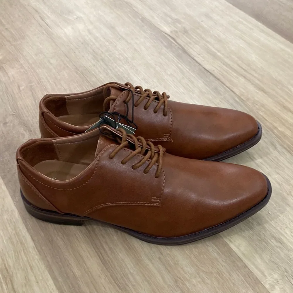 Goodfellow & Co Men's NWT Brown Leo Oxford Lace Up Dress Shoes Size 7 Narrow Fit